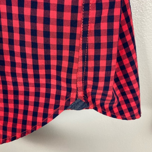 Cactus Man Slim fit checked red blue shirt XL - Picture 8 of 8